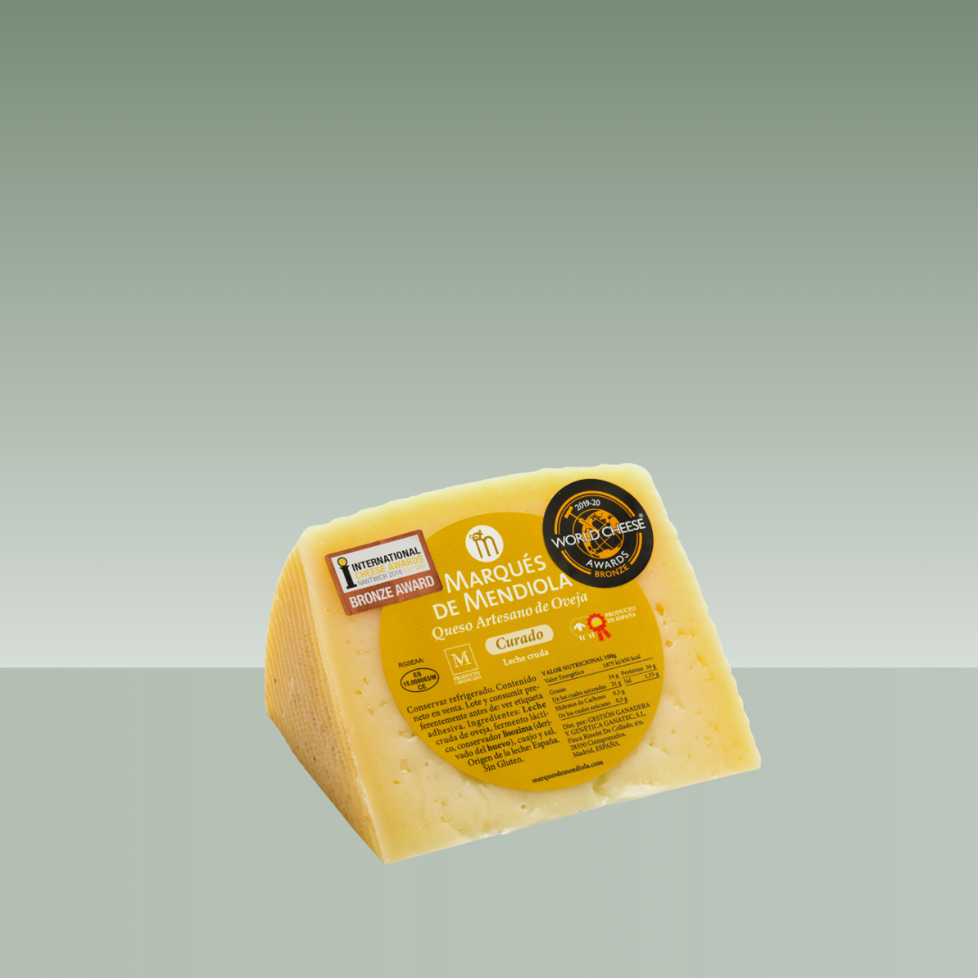 MARQUES DE MENDIOLA | CUÑA QUESO CURADO ARTESANO DE OVEJA