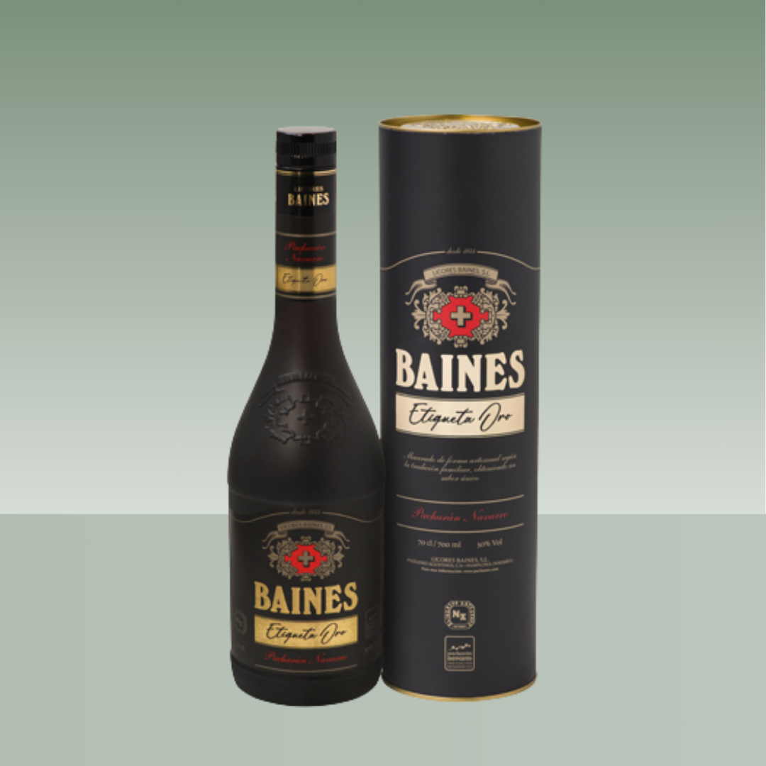 BAINES PACHARÁN ETIQUETA ORO ESTUCHE 70cl
