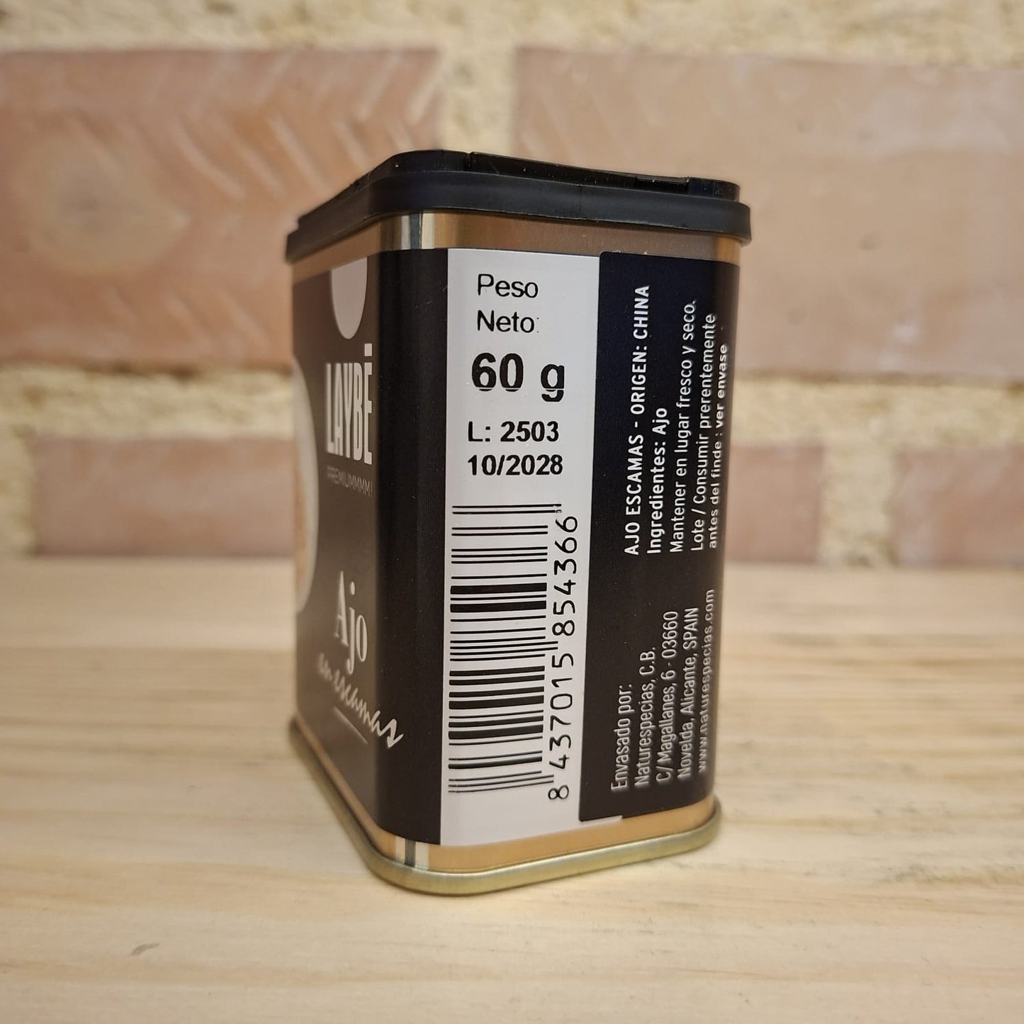 LAYBÉ | LATA AJO EN ESCAMAS 60gr