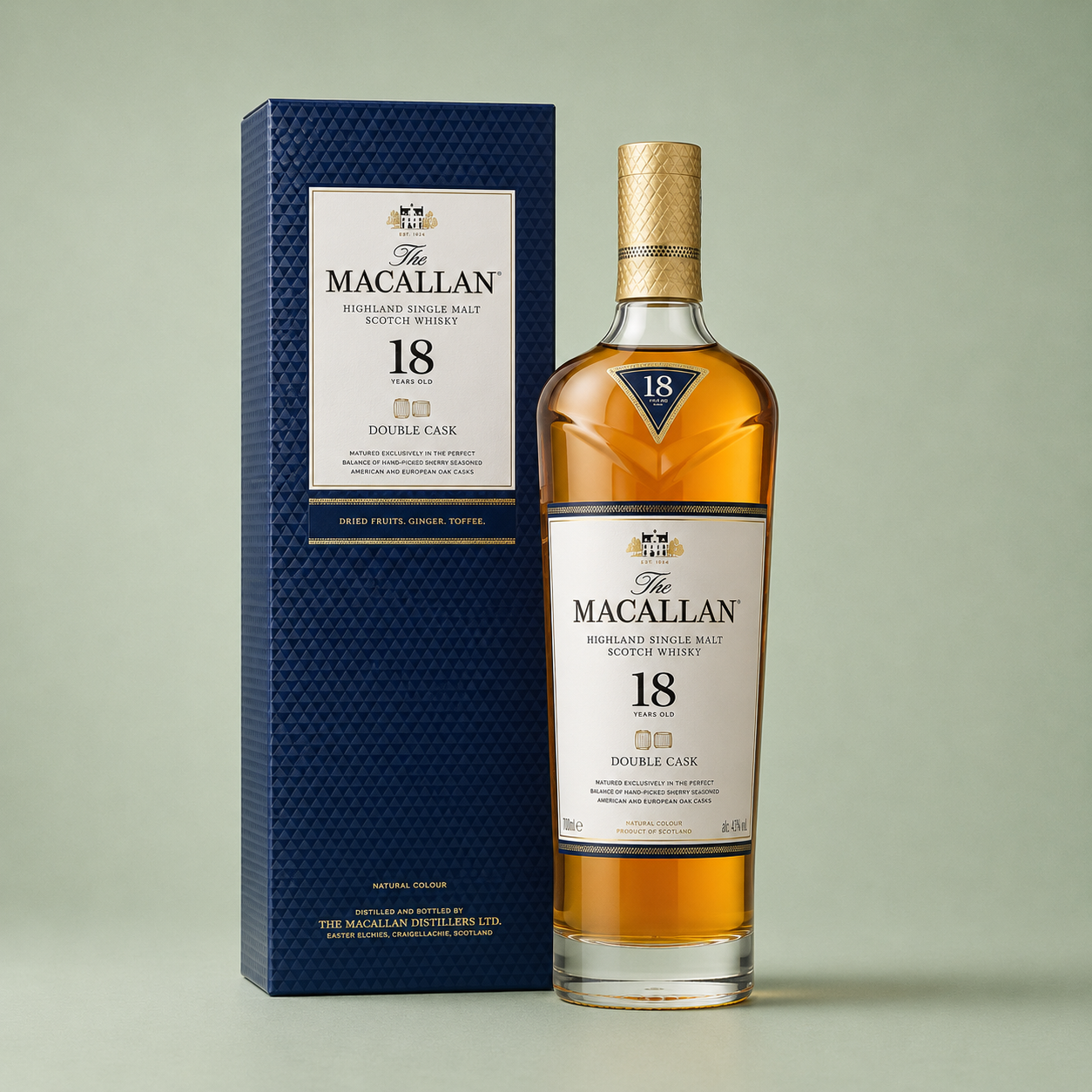 THE MACALLAN | SINGLE MALT 18 YO DOUBLE CASK WHISKY 70cl