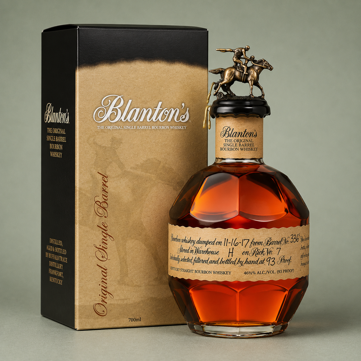 BLANTON'S BOURBON WHISKY HET ORIGINEEL