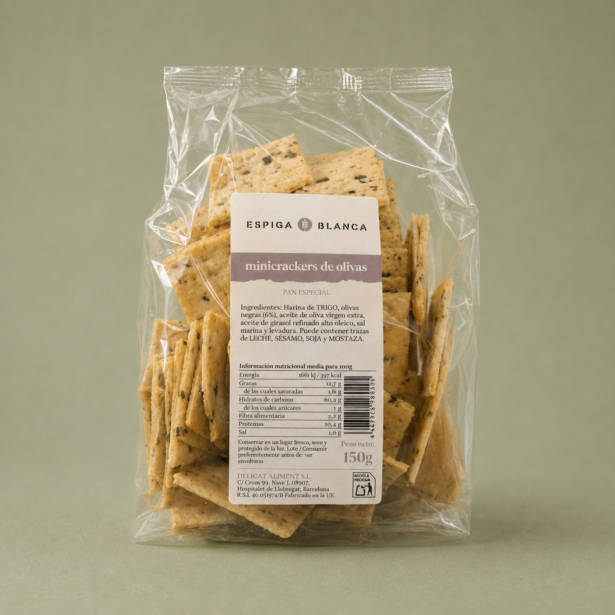 ESPIGA BLANCA | MINICRACKERS DE OLIVAS 150gr