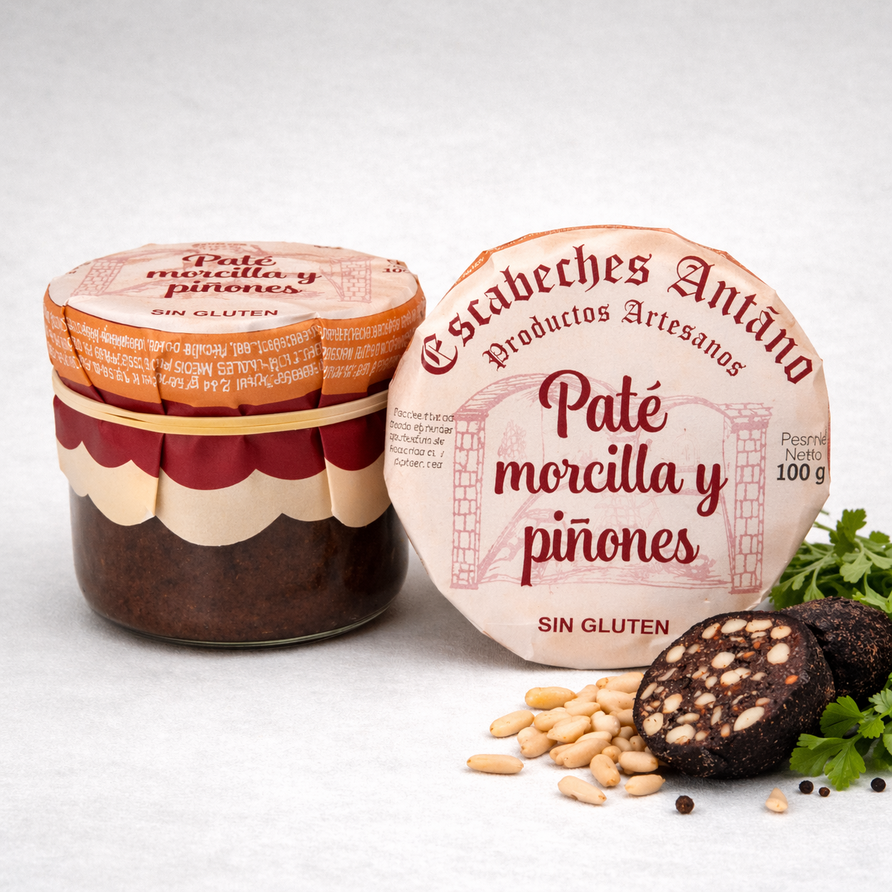 ESCABECHES DE ANTAÑO | PATE MORCILLA Y PIÑONES 110gr