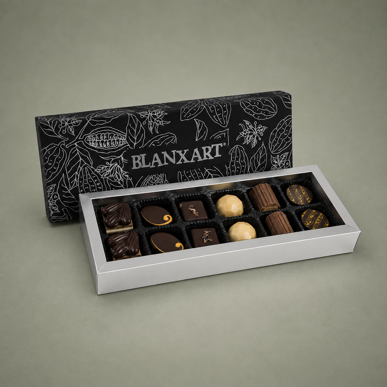 BLANXART | ESTUCHE 12 BOMBONES 155gr