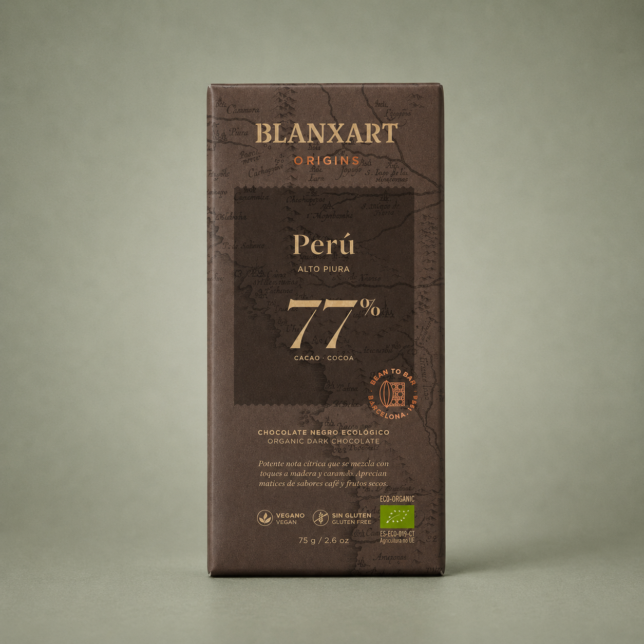 BLANXART | ORIGINS CHOCOLATE PERÚ 77% 75gr