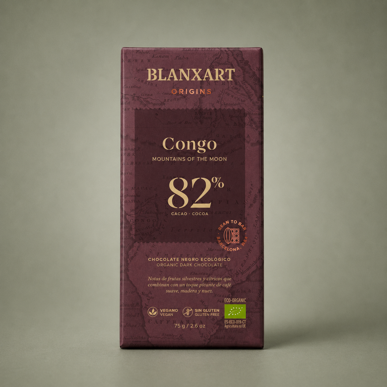 BLANXART | ORIGINS CHOCOLATE CONGO 82% 75gr