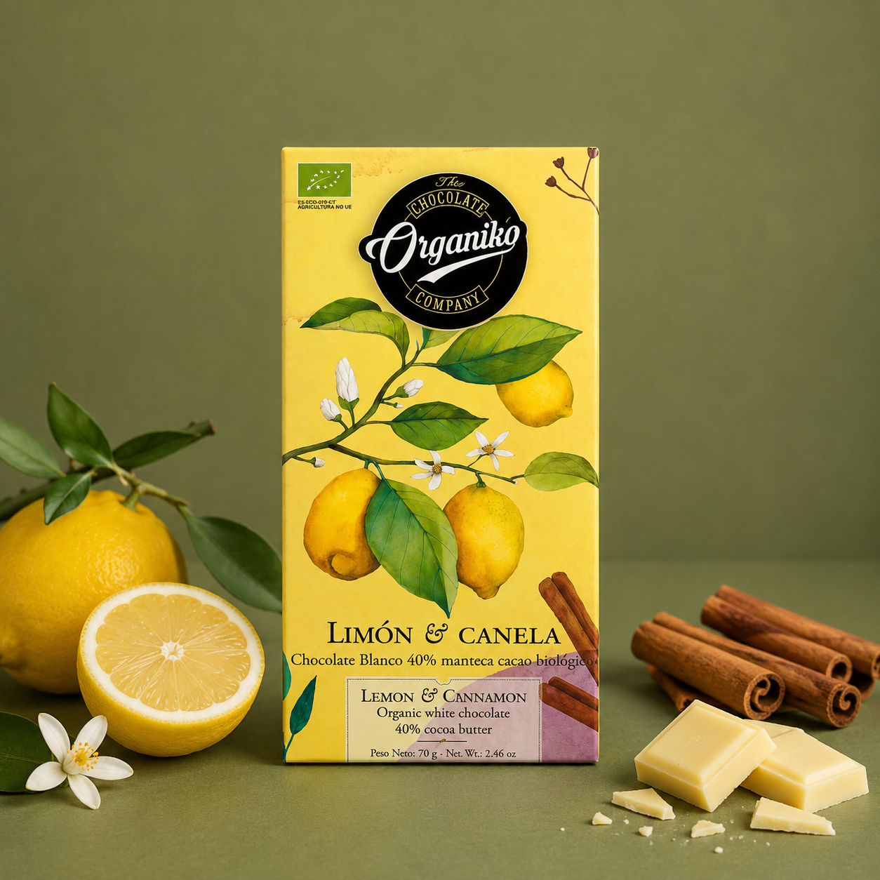 ORGANIKO CHOCOLADE CITROEN / KANEEL