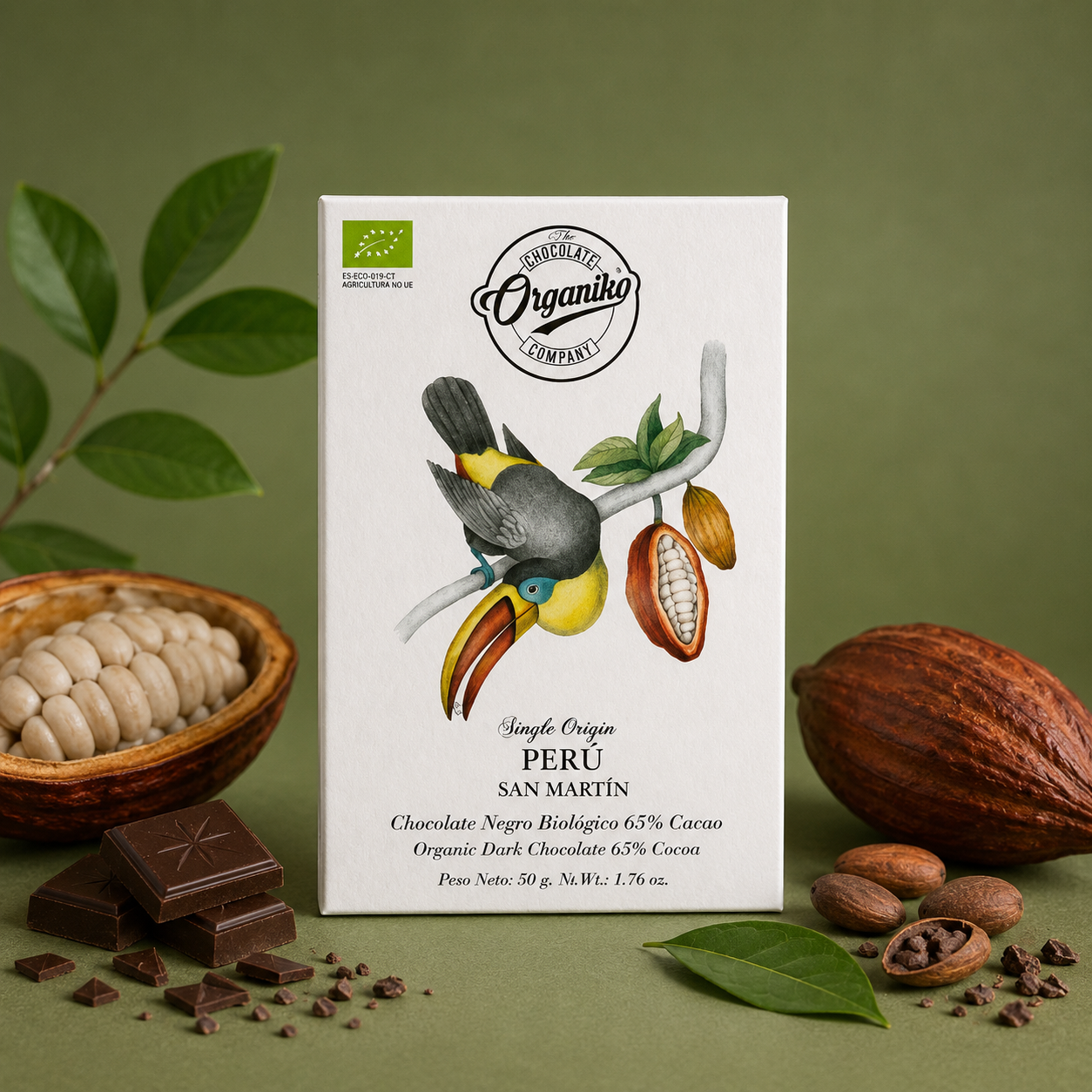 ORGANIKO SINGLE ORIGIN PERÍ PURE CHOCOLADE 50GR