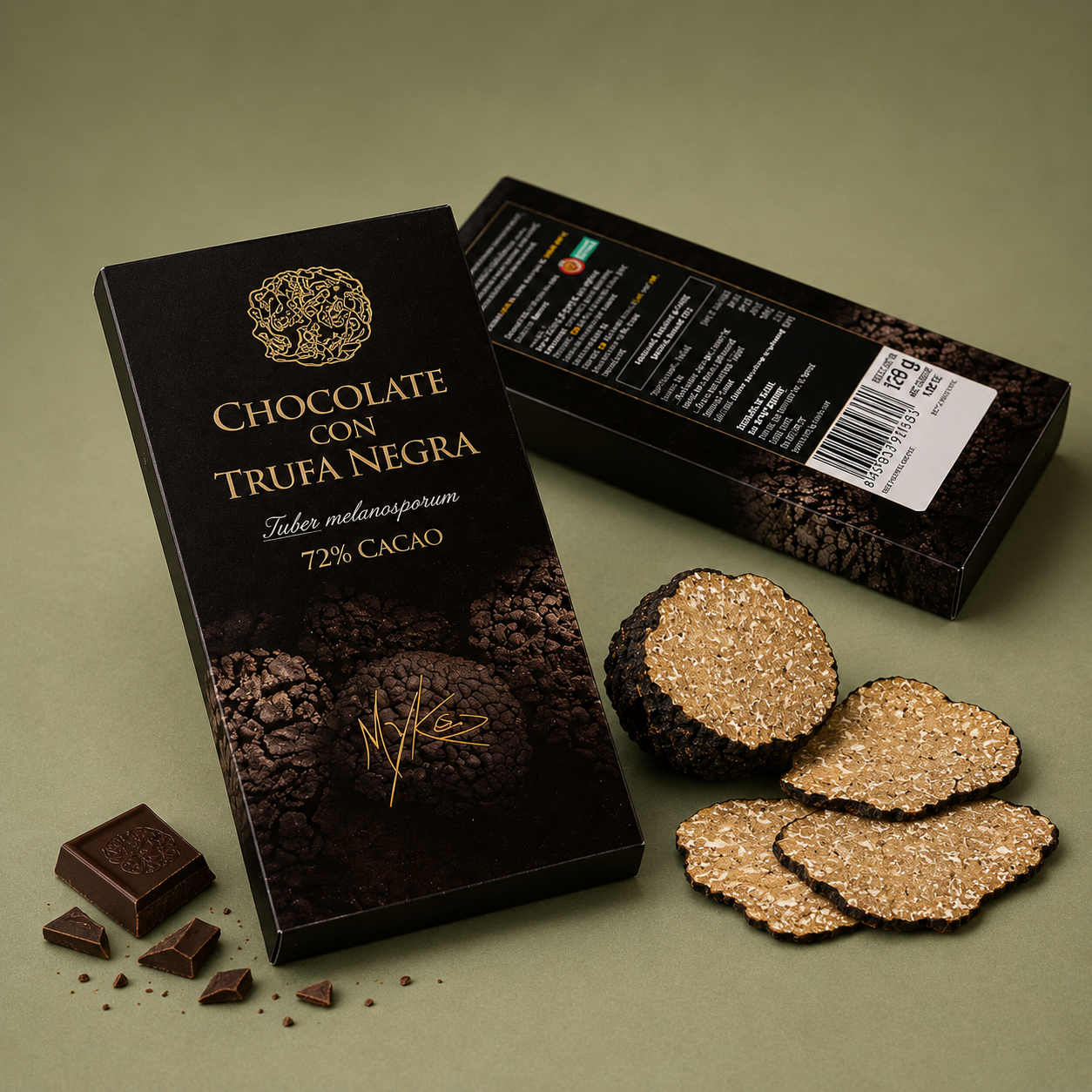 MYKÉS GOURMET | CHOCOLATE CON TRUFA NEGRA 125gr