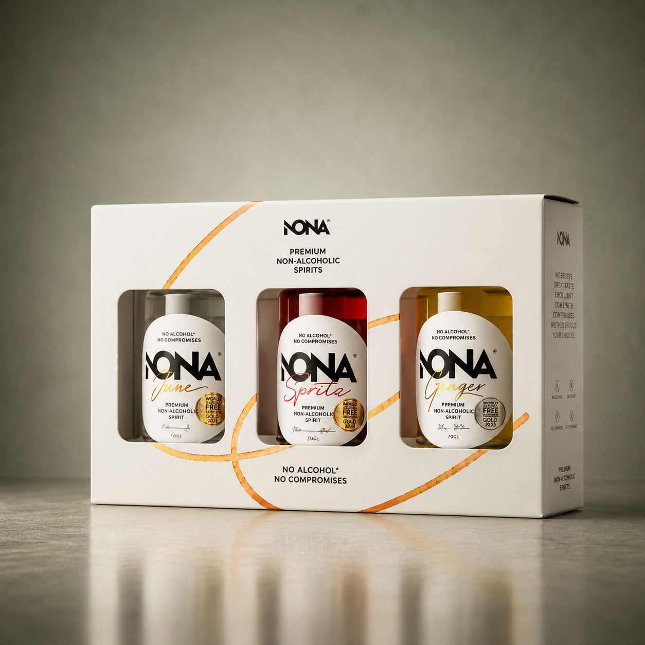 NONA | PREMIUM SPIRITS PACK MINATURAS SIN ALCOHOL