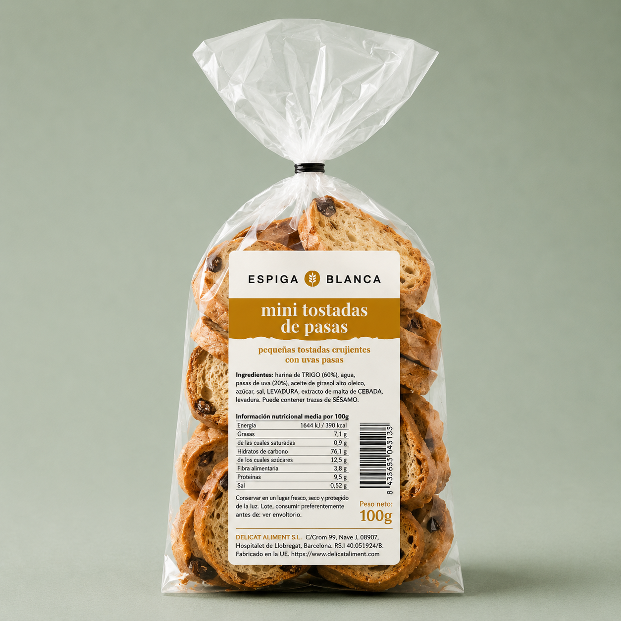 ESPIGA BLANCA | TOSTADITAS DE ARÁNDANOS 100gr