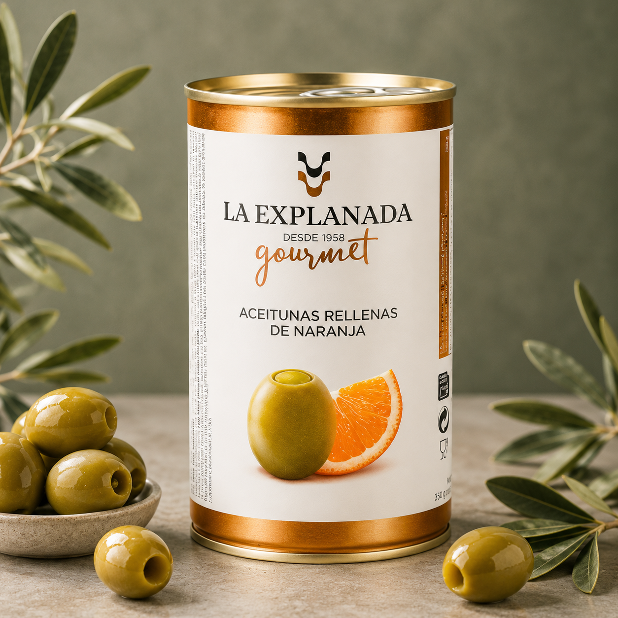 LA EXPLANADA | ACEITUNA RELLENA DE NARANJA 150gr
