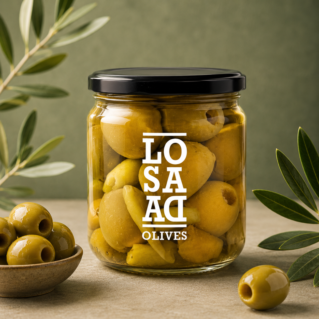 LOSADA | ACEITUNA GORDAL PICANTE SIN HUESO 345gr