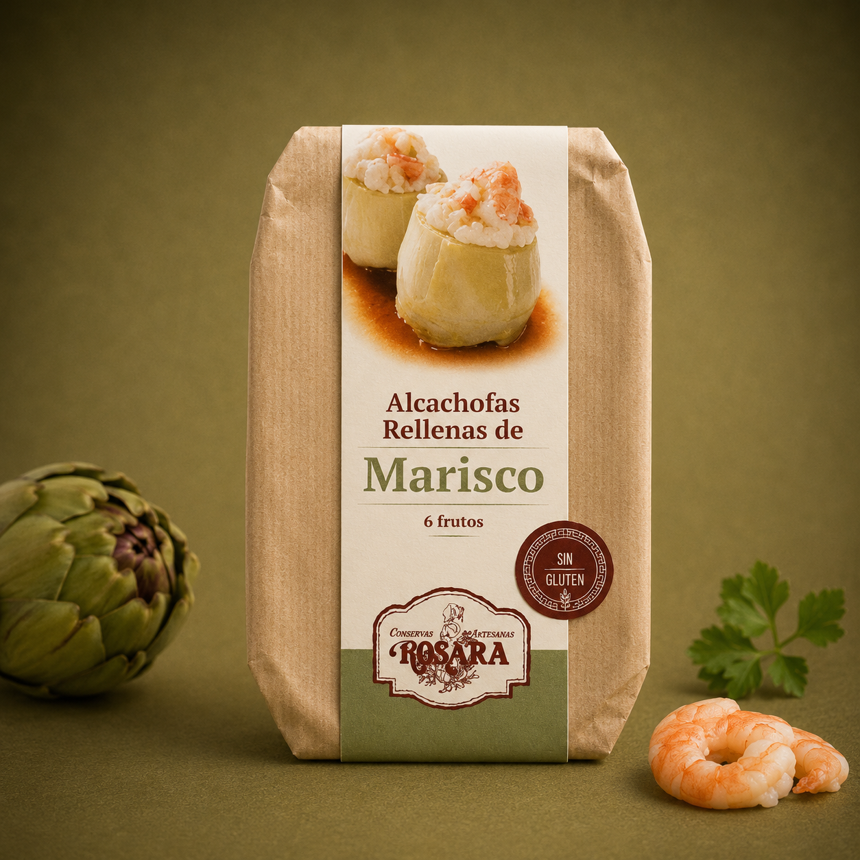 ROSARA | ALCACHOFAS RELLENAS DE MARISCO