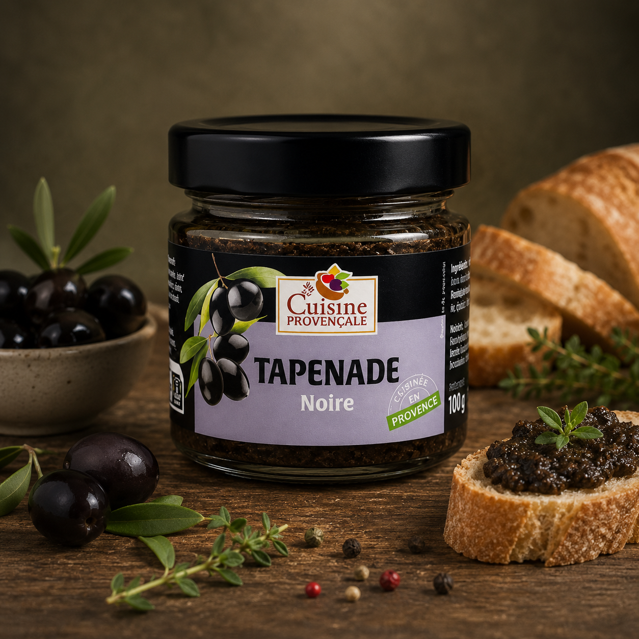 LA CUISINE PROVENÇALE | TAPENADE NOIRE 100gr