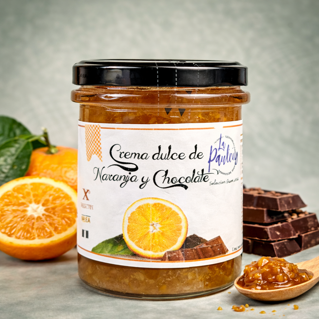 LA PAULEÑA | CREMA DULCE DE NARANJA Y CHOCOLATE 210gr