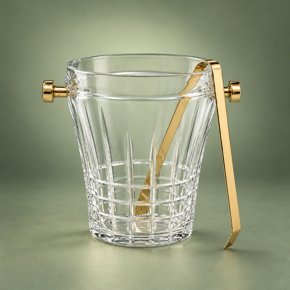 AULICA | CUBO PARA HIELO CRISTAL + PINZAS