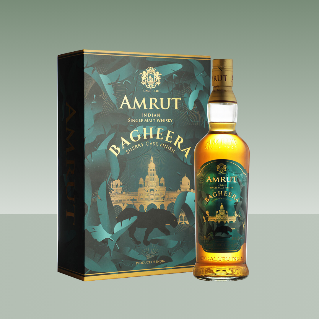AMRUT MALT WHISKY "BAGHEERA" GESCHENKPAKKET