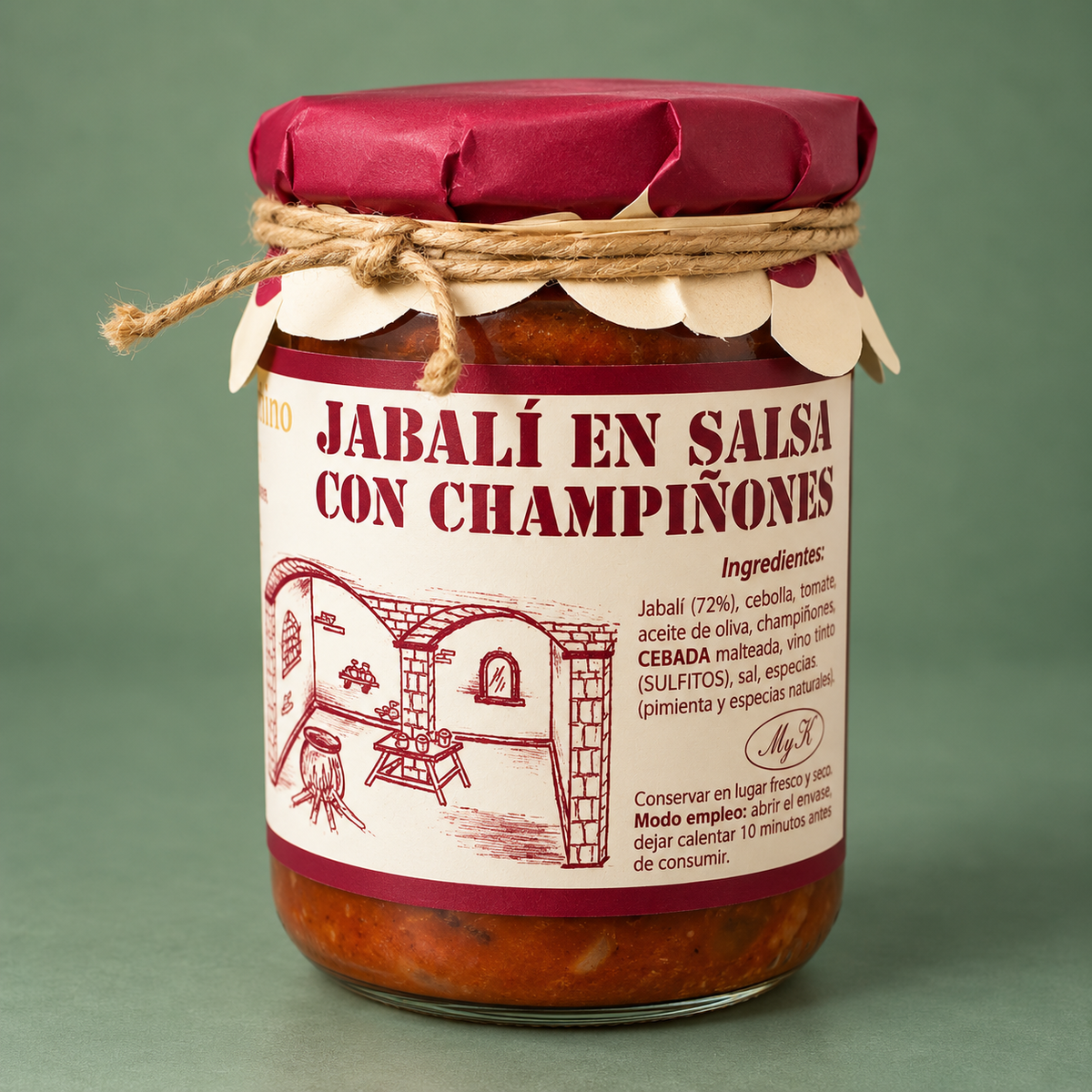 ESCABECHES ANTAÑO | JABALI EN SALSA DE CHAMPIÑONES 420gr