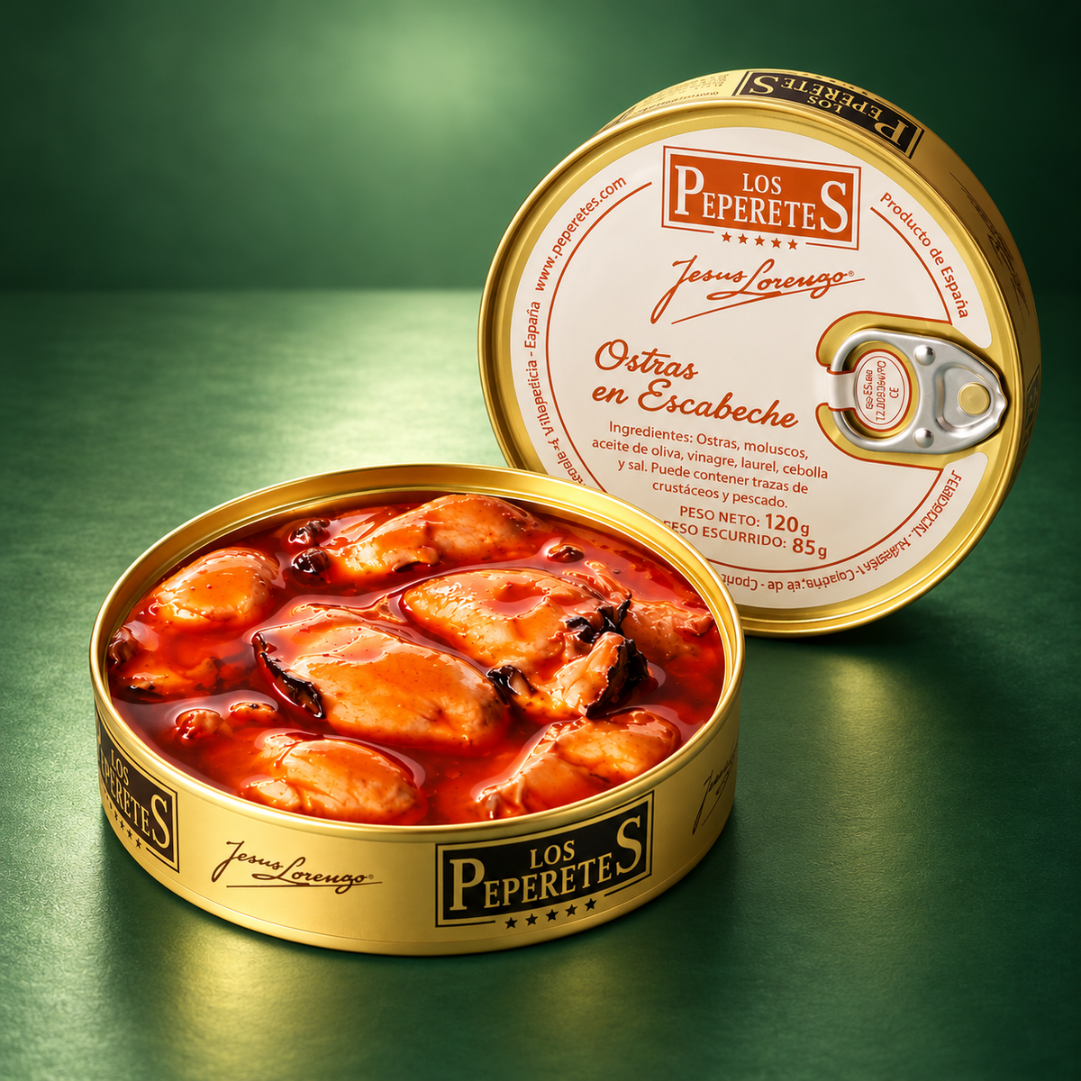 LOS PEPERETES | OSTRAS EN ESCABECHE 120gr
