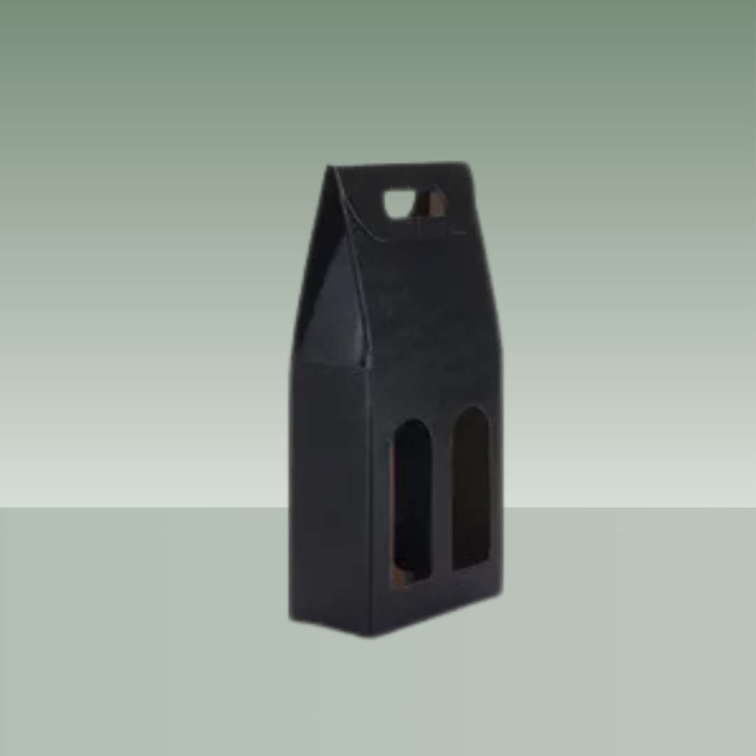 ESTUCHE NEGRO 2 BOTELLAS