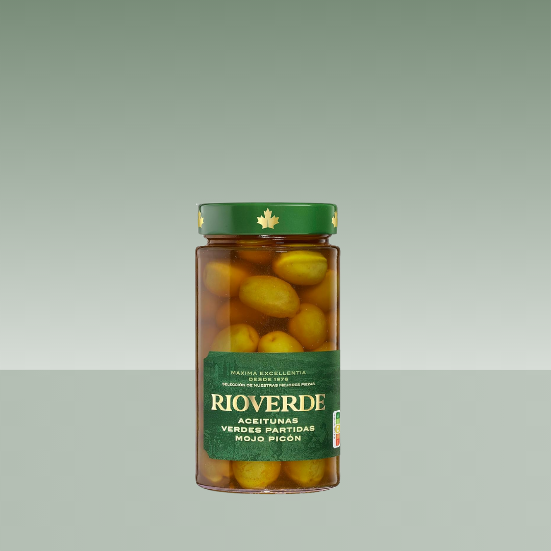 RIOVERDE | ACEITUNAS VERDES PARTIDAS MOJO PICON 370gr