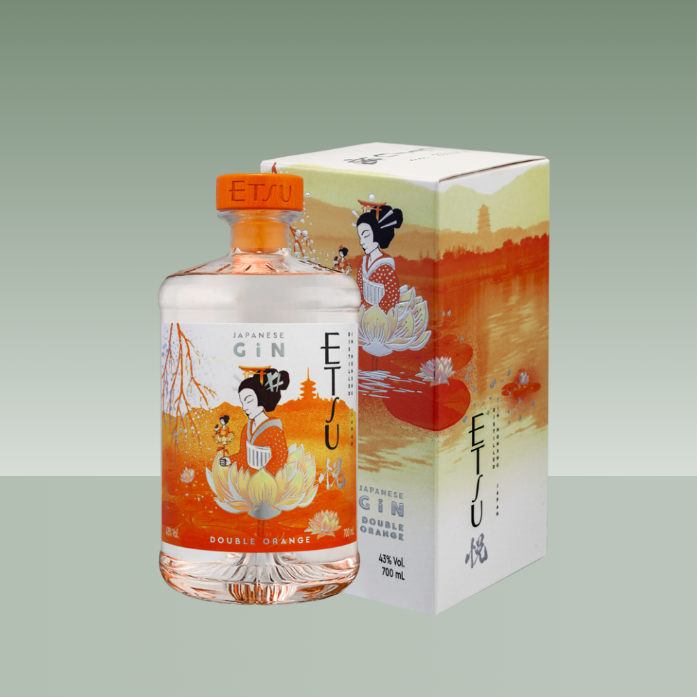 ETSU JAPANSE GIN DUBBEL ORANJE + DOOS