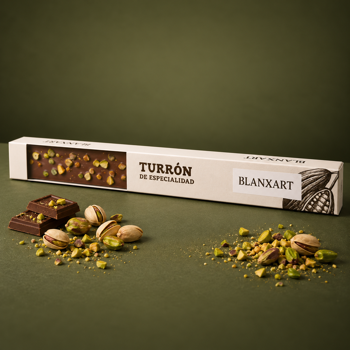 BLANXART | TURRÓN PISTACHO 90gr