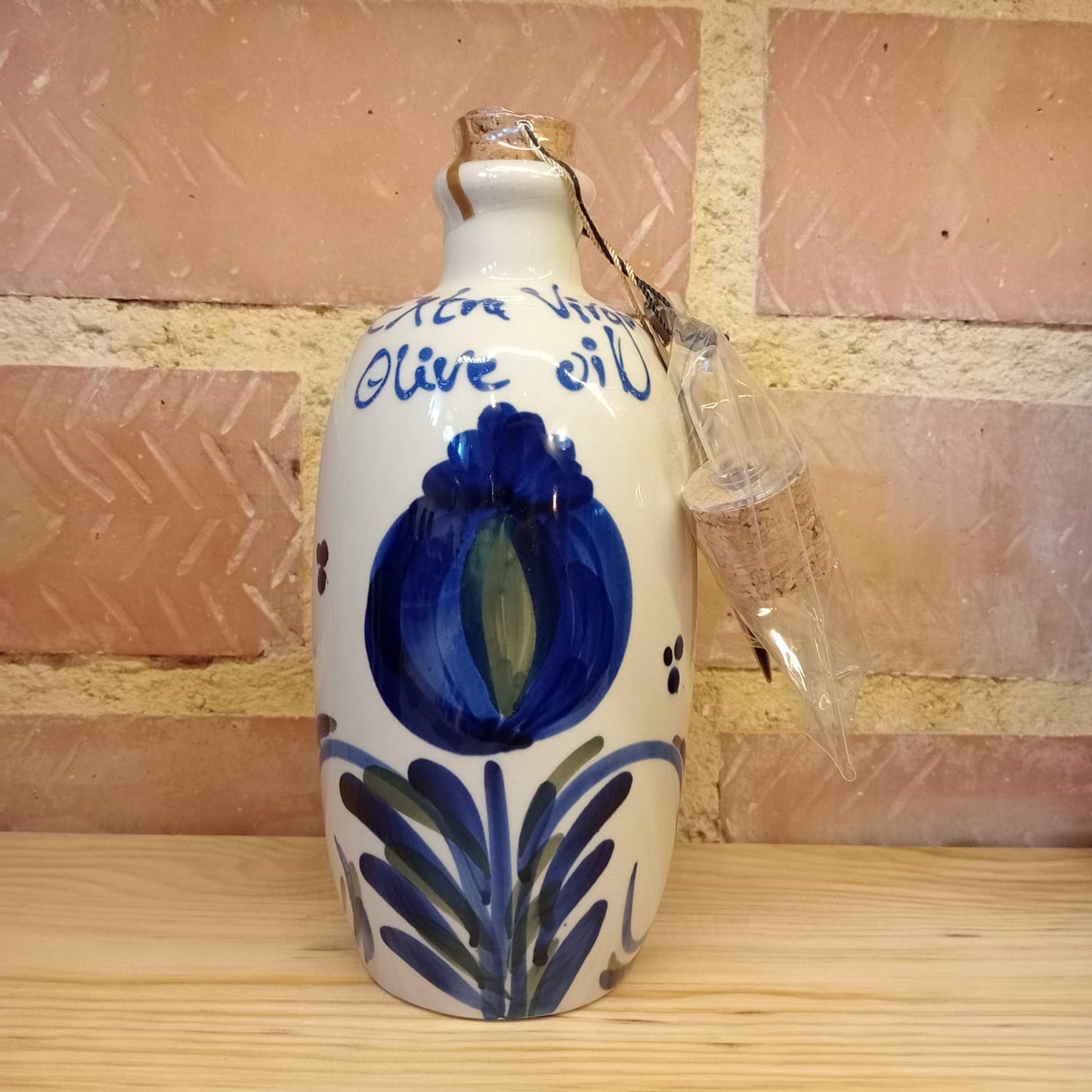 CERAMIC | ACEITE OLIVA VIRGEN BLUE FLOWER LINE 500ml