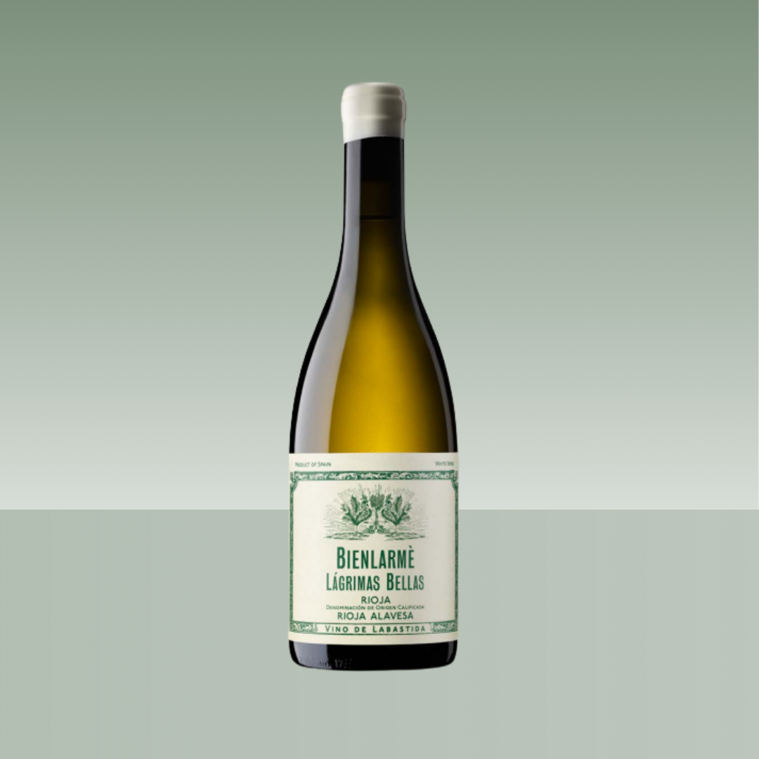 Botella de Bienlarme Lágrimas Bellas Rioja Alavesa vino de Labastida.