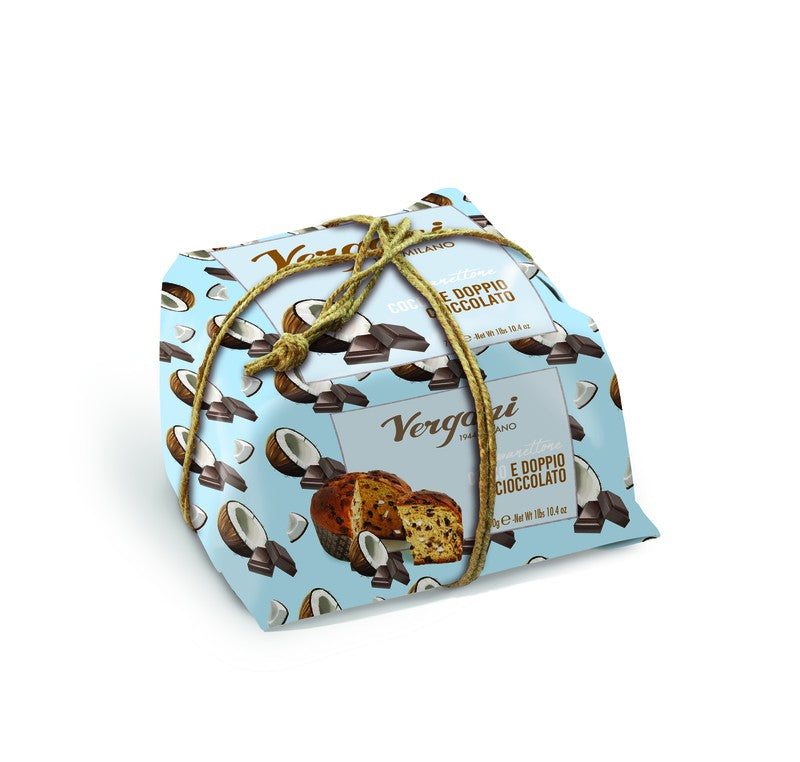 VERGANI PANETTONE COCO E DOPPIO CHOCOLADE 750GR