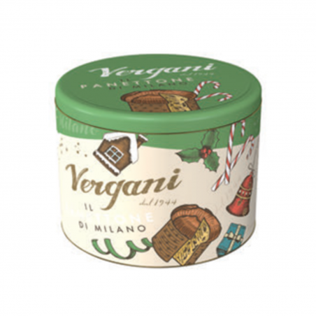 VERGANI PANETTONE CLASSICO METALEN DOOS 750GR