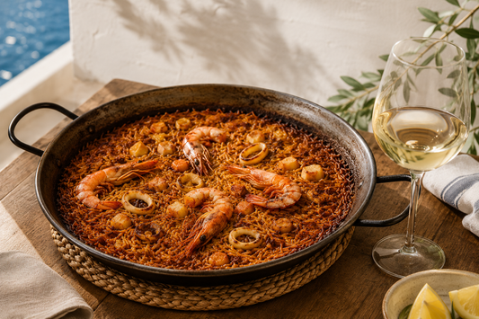 Qué vino marida mejor con una fideuà valenciana