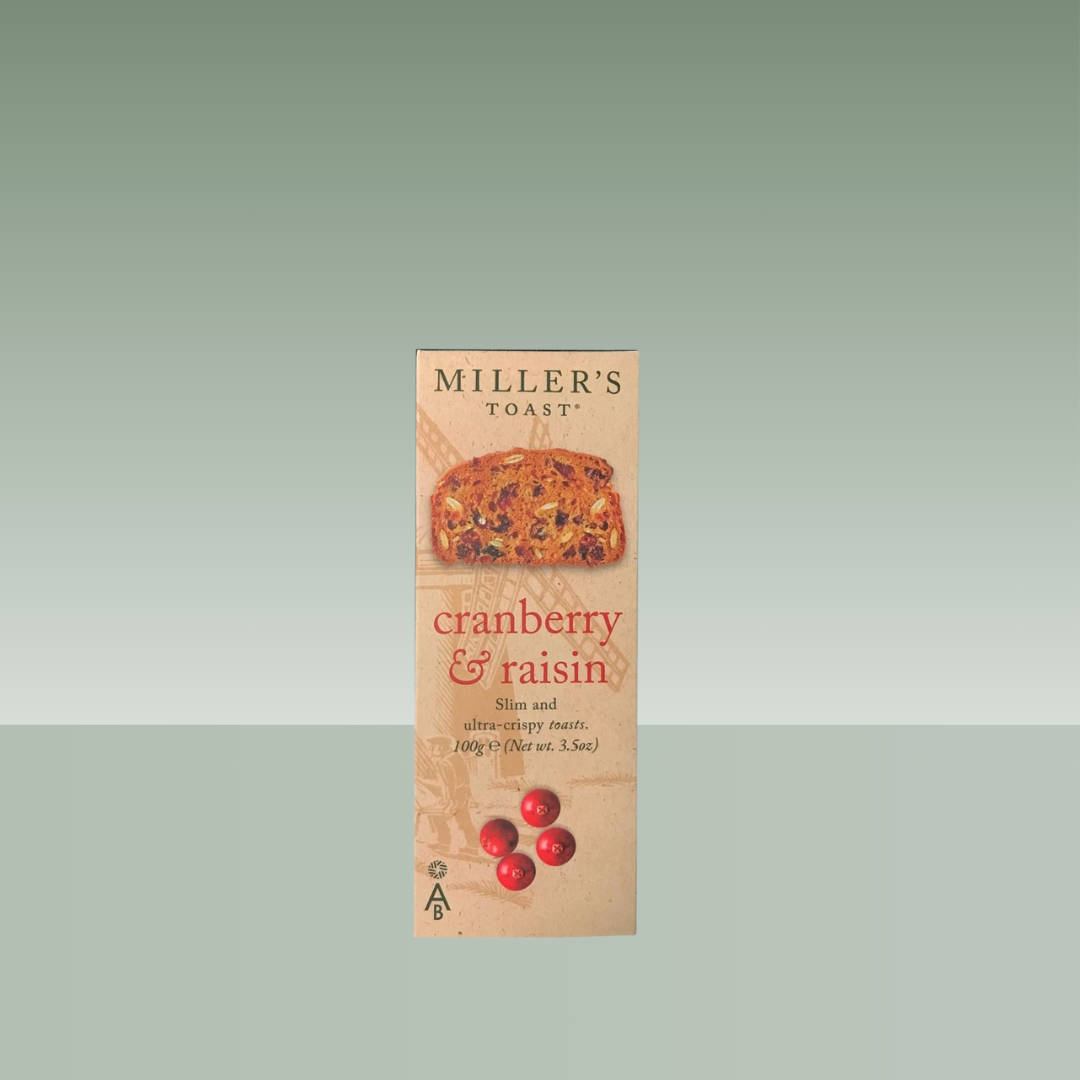 MILLER´S | ARÁNDANOS Y PASA ARTISAN CRACKERS 100gr