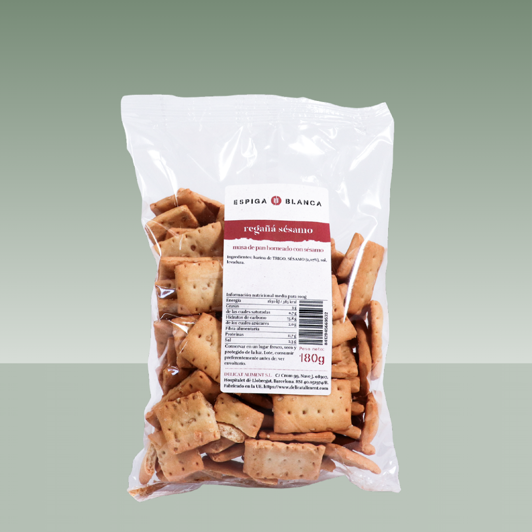 ESPIGA BLANCA | REGAÑA MINI CRACKER SESAMO  180gr