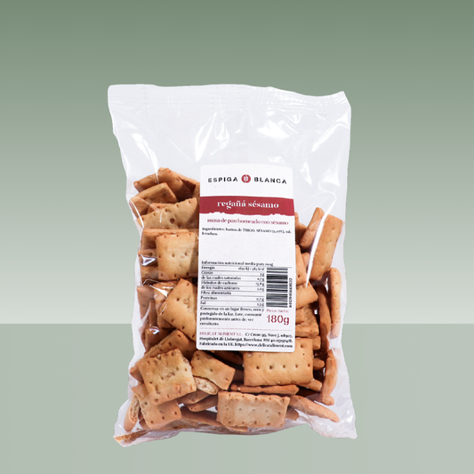REGAÑA MINI CRACKER SESAMO ESPIGA BLANCA 180gr