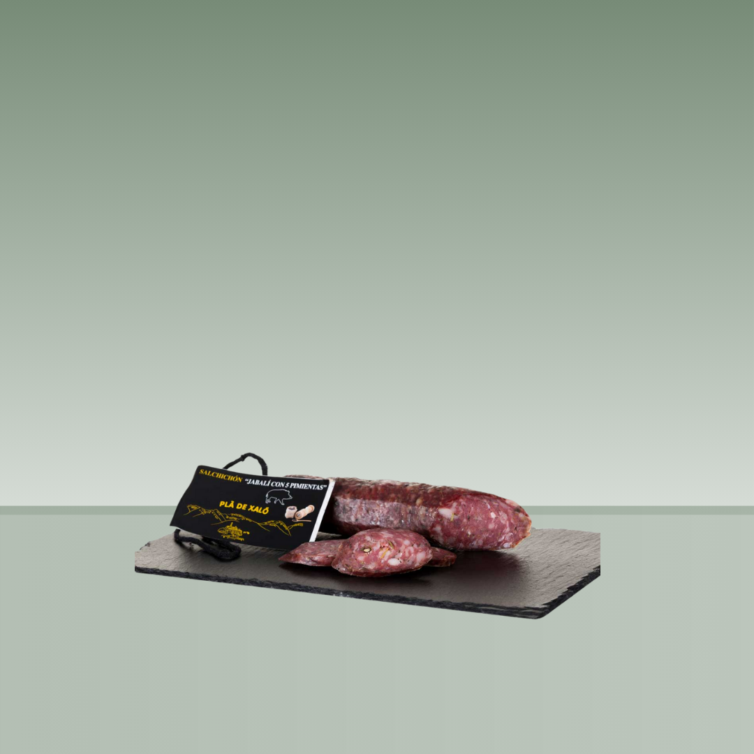 COMPANATGE | SALCHICHON JABALI 5 PIMIENTAS PIEZA