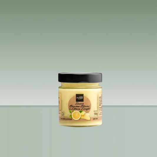MAISON POTIER | SALSA MANTEQUILLA BLANCA CON LIMÓN CONFITADO 180gr