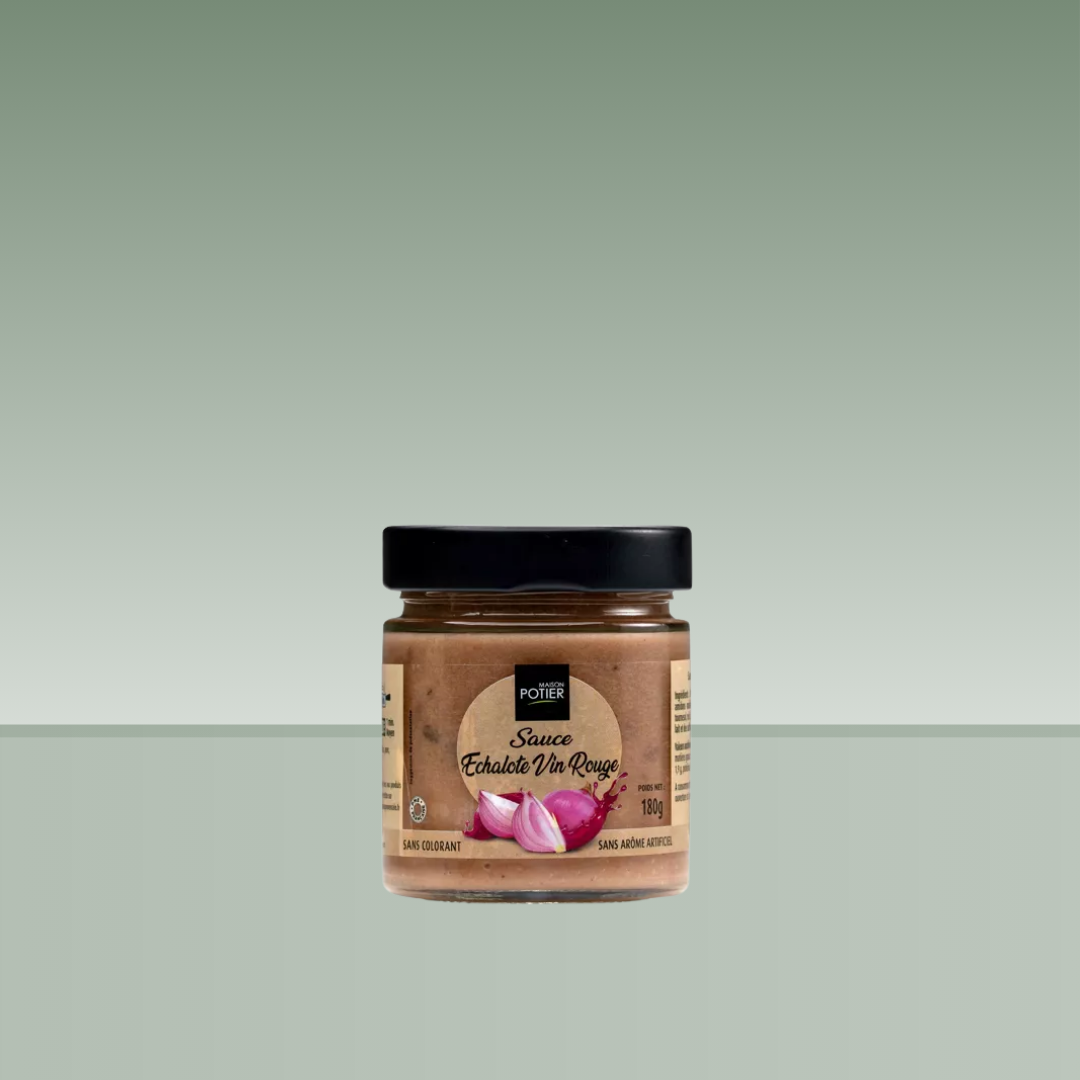 MAISON POTIER  | SALSA CHALOTA Y VINO TINTO 180gr