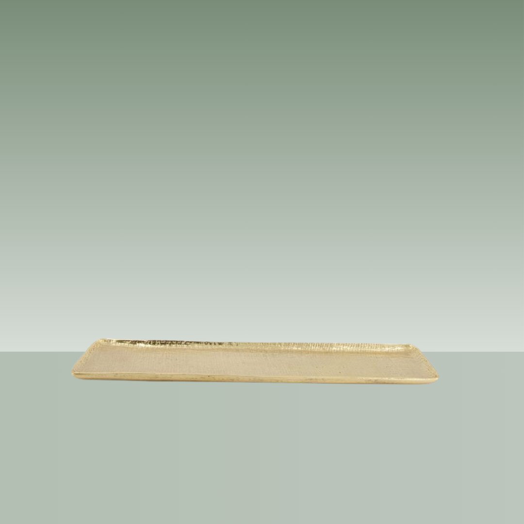 GOUD ALUMINIUM PLAAT 38,5x13,5x1,75cm