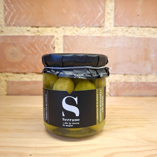 SERRANO ACEITUNA MANZANILLA CON HUESO 345gr