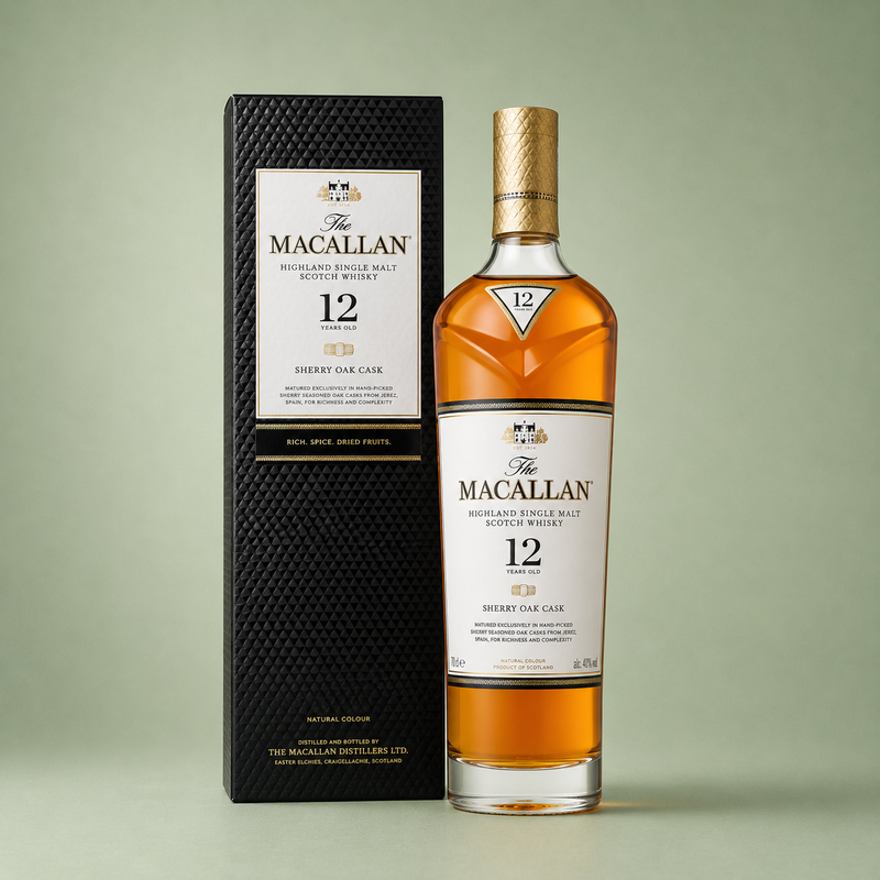 The Macallan 12 Year Old Sherry Oak Cask 70cl – Bouquet Xaló