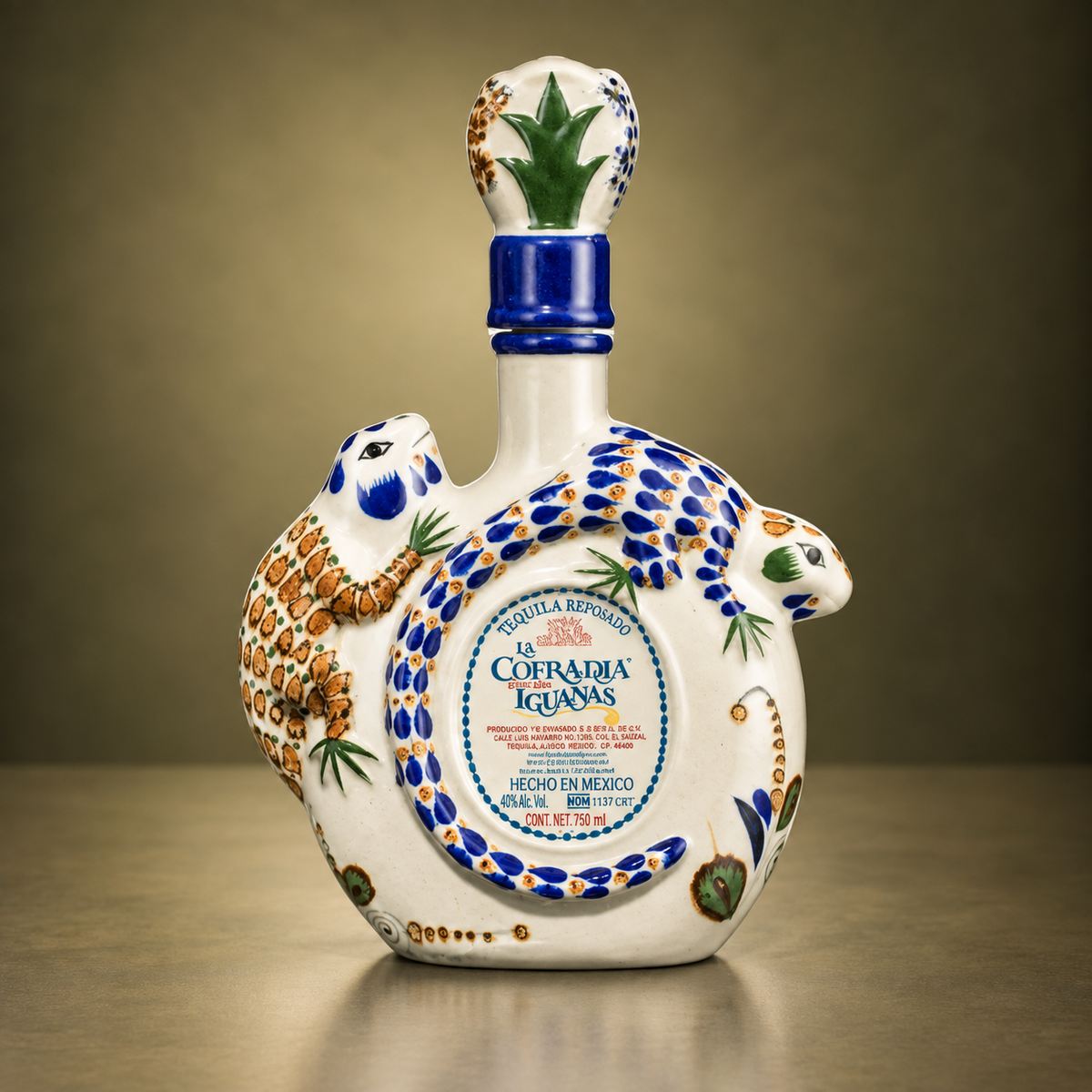 LA COFRADÍA | IGUANAS CERAMICA REPOSADO TEQUILA 70cl