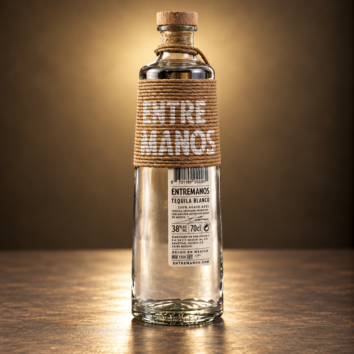 ENTRE MANOS TEQUILA BLANCO 70 cl