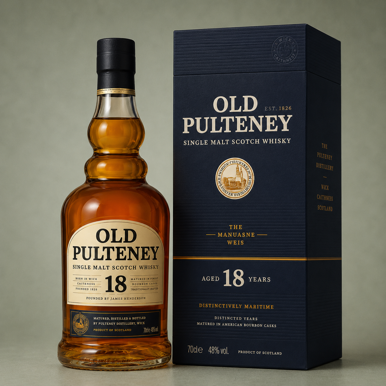 OLD PULTENEY | 18YO SINGLE MALT WHISKY 70cl