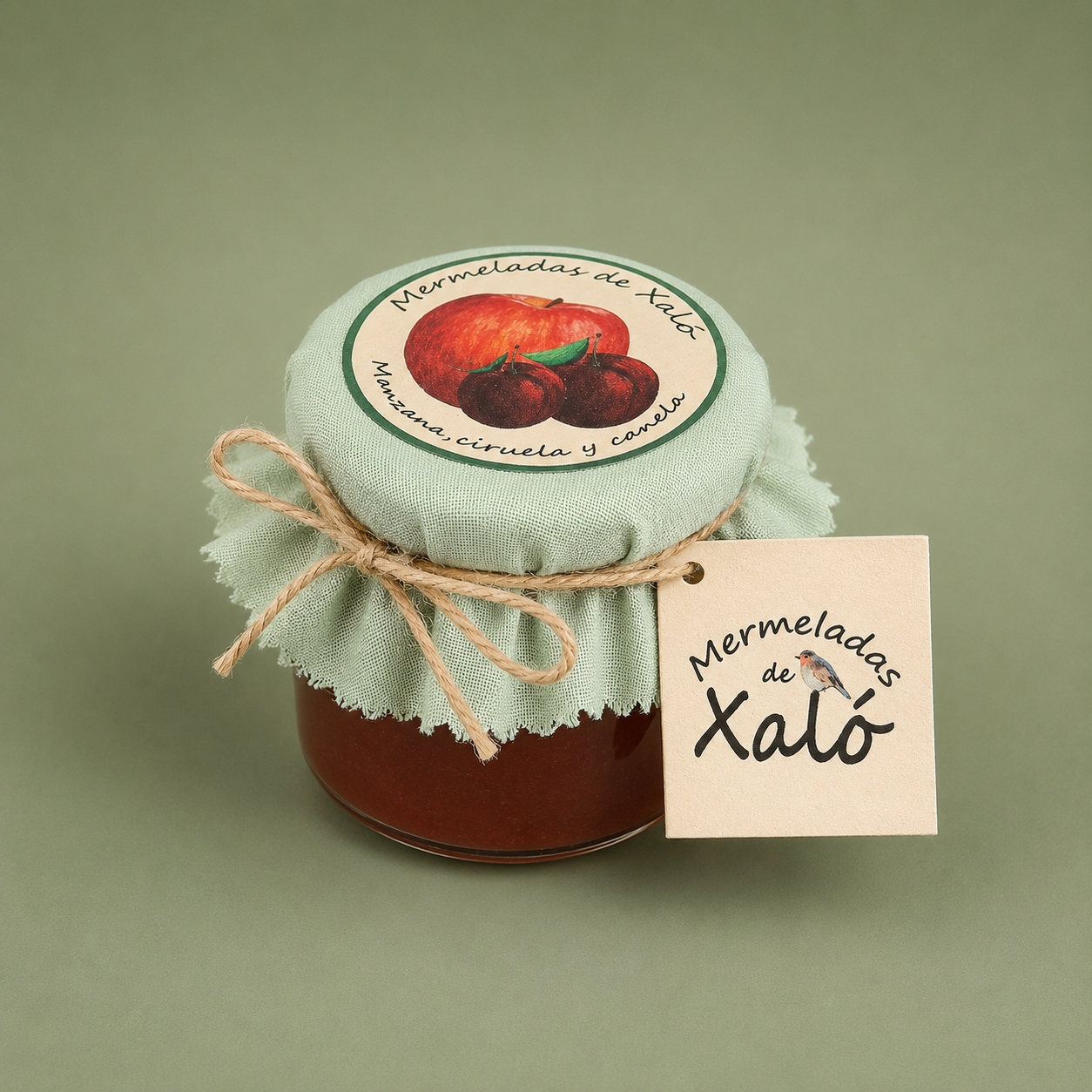 MERMELADAS DE XALÓ | MANZANA, CIRUELA Y CANELA  212gr