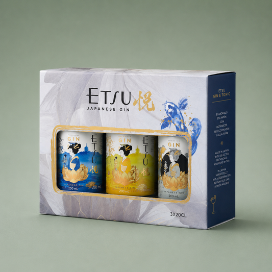 ETSU | JAPANSE GIN PACK 20cl (ORIGINAL, YUZU, PACIFIC)