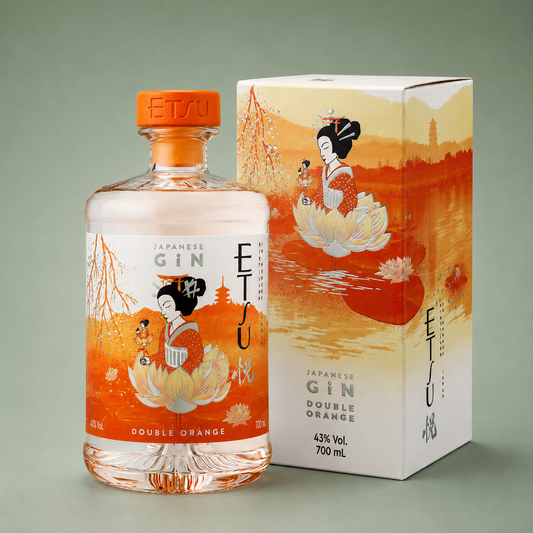 ETSU JAPANSE GIN DUBBEL ORANJE + DOOS