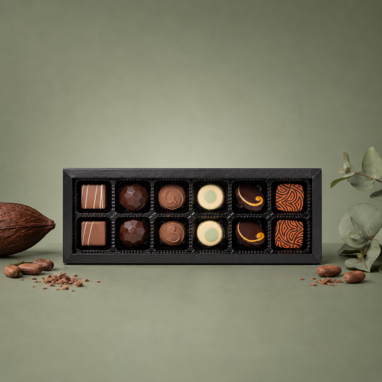 BLANXART | ESTUCHE 12 BOMBONES GOURMET 155gr