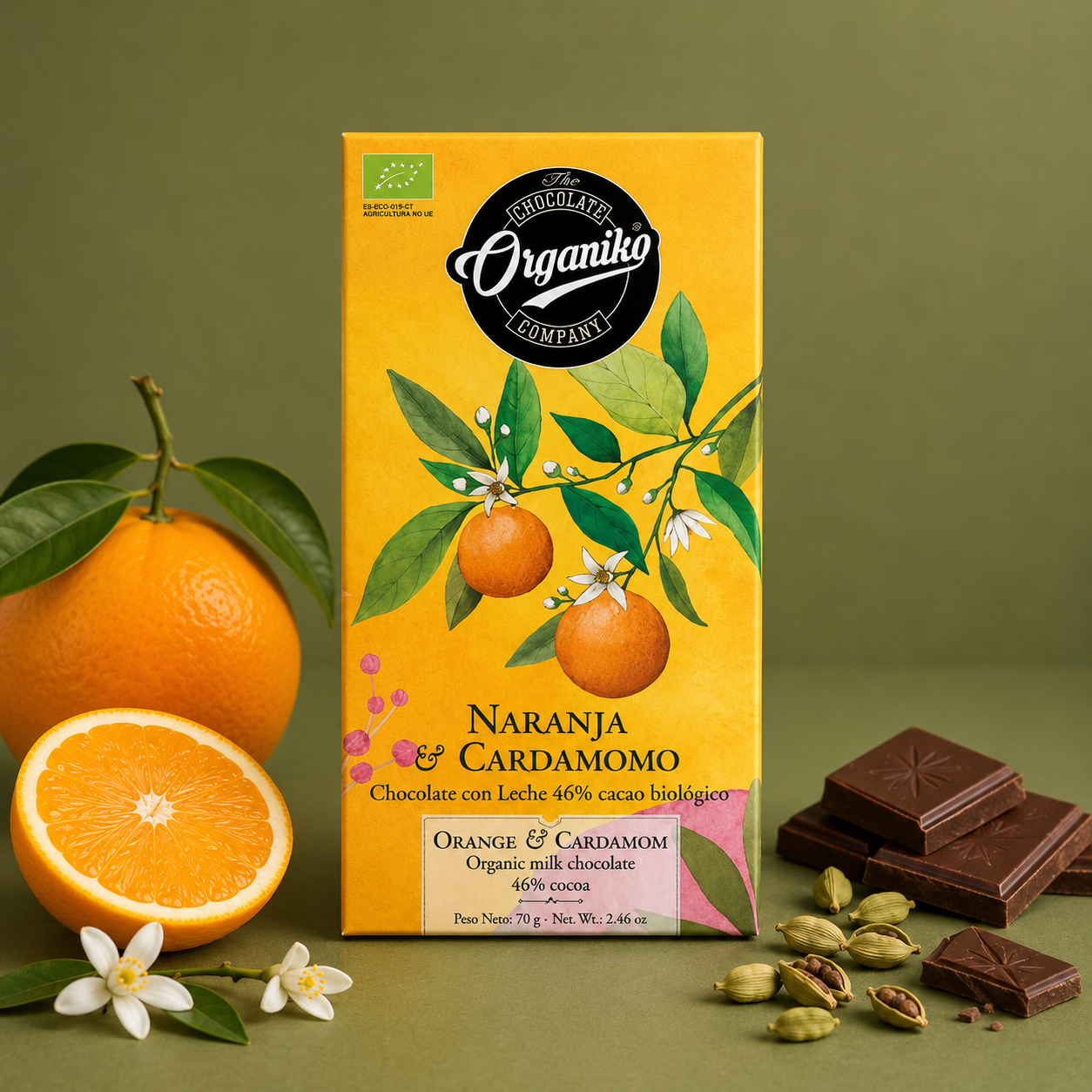 ORGANIKO CHOCOLADE SINAASAPPEL / KARDEMOM
